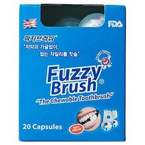퍼지브러쉬 1회용 씹는 칫솔, 20개입 x 1개1388228