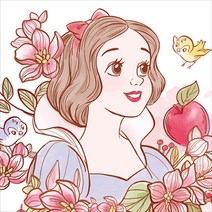 DIY 보석십자수 디즈니 프린세스 스노우화이트 20X20, 단품