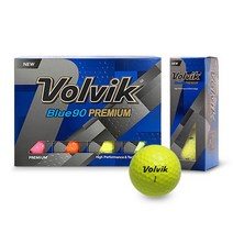볼빅 골프공 프리미엄 블루90 화이트/컬러볼 12구(쇼핑백포함) + 마스크 10입 증정, 컬러혼합