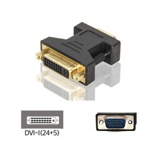힘찬상회^VGA(RGB D-SUB) TO DVI-I(24+5) 케이블 변환 젠더^힘찬S+orEa!, ＆단일지정상품, ＆단일지정상품