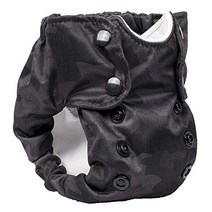 No Prep Cloth Diaper for Newborns – Smart Bottoms Born Smart 2.0 – Washable Reusable – Natural Fibe, Newborn, Incognito