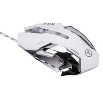 유선 게이밍 마우스 mause 조정 가능한 DPI LED 광학 USB 마우스 케이블 프로 게이머 리그 오브 레전드/Dota2, Mmr2 White, 규격 없음
