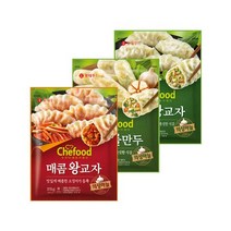 롯데 의성마늘 만두 총 4봉 2봉묶음x2set 3종 택1 고기왕교자 매콤한왕교자 롤만두, 고기왕교자 385g+385g / 2묶음