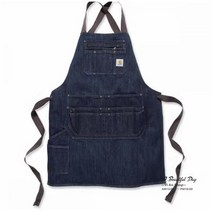 Carhartt 칼하트 앞치마 바리스타 커피숍 카페 레스토랑 앞치마, 데님