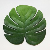 야자매트 계단미끄럼방지 패드 보온덮개6p 열 대 인공 팜 잎에 바 컵 받침 그릇 패드 매트 커피 티 음료 하, 07 Round gap leaf_01 M