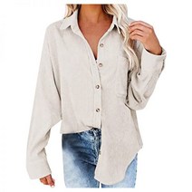 코듀로이 셔츠 루즈핏 오버핏 블라우스 여성 흰색 코디 연보라 이너 골덴 남방 자켓 아우터