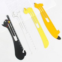북마크 클립 책갈피 금속 자 12cm 15cm, 강아지