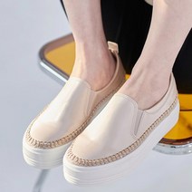 맨슈머 미나 키높이 통굽 슬립온 블랙 실버 베이지 230~250mm