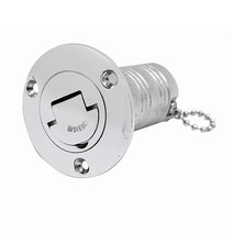 제트보트스테인레스 스틸 316 데크 필러 가스 디젤 연료 폐수 미러 폴리쉬 마린 보트 하드웨어 데크 필러, 50mm FUEL