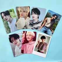 7 개/대 Kpop 스트레이 키즈 새 앨범 최대 사진 카드 컬렉션 엽서 HD 인쇄 LOMO 팬 편지지, OSS26800KP7-7PCS