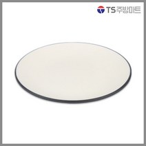 돌산멜라민 체크투톤(블랙앤화이트) 원형접시, DS-7138 (13