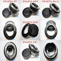 canon eos ef sony e nex fujifilm fuji fx x micro 43 m43 라이카 m lm 마운트 카메라 + 캡에 대한 exakta 엑사 마운트 렌즈 어댑, 없음