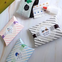 어린이집 생일답례품-(약파우치+약병+스티커)-유치원 어린이집 입학 졸업 선물 답례품 약파우치 선물 구디백 단체선물[사과나무답례품], 반달박스