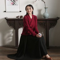 여성 개량 한복 춘추복 생활 퓨전 한복 여성 상의 하의 치마 저고리