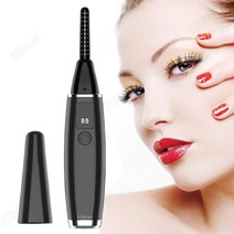 Kiboer 속눈썹 고데기 스마트 온도 조절 화상 방지 디자인 휴대 편리 usb충전식, 블랙, Kiboer-055