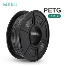 3D프린터필라멘트 레인보우 저온 우드 필라멘트 SUNLU PETG 1.75MM 1KG 친환경 3D FDM 프린터 인쇄용 생분해성 무취 베스트 밝은 색상 기포 없음, PETG-GREY, 06 PETG-GREY
