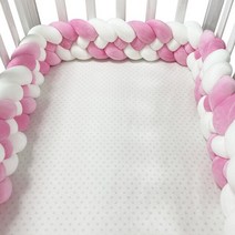 범퍼 침대 패드 아기 가드 토퍼 꼰 매듭 베개 쿠션 신생아 유아용 보호대 투어 드 라이트 Bebe Tresse, [10] 4 strands 3.6m, [09] 9