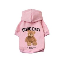 디자이너 만화 곰 애완 동물 강아지 옷 따뜻한 면 개 후드 스웨터 치와와 테디 작은 중형 소녀 의상, [05] XXL, [11] 11