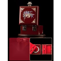 돈궤 자개장 전통 서랍장 엔틱, A-001 레드 더블 스토리지 쥬얼리 박스