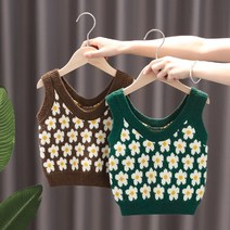 봄 가을 여아 브이넥 스웨터 니트 조끼 베스트 WOCHAEYQNTSY027