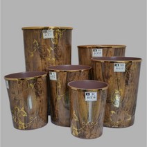 미래화학 엔틱오픈휴지통 원형휴지통, 3호, 1개