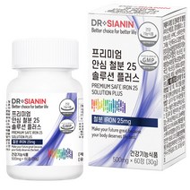 닥터시아닌 프리미엄 안심 철분 25 솔루션 플러스 1개입, 60정, 1개