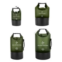 바다 낚시 보트 수영 래프팅 카약 강 플로팅 링 카누 워터 백 방수 드라이 팩 2L 5L 10L 20L, [02] 5L, [07] 육군 녹색