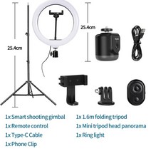 짐벌 셀카봉 스마트폰 삼각대 오즈모바일 짐발 TELESIN 스마트 슈팅 셀카 GoPro, 협력사, 패키지 F