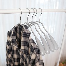 씨인크 여성용 논슬립 코팅 어깨뿔 방지 옷걸이, 20개, 그레이