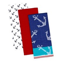 Design Imports Anchors Away Dishtowel - 3개 세트