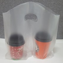 커피바바 테이크아웃 비닐캐리어 2구 무지 200매 컵캐리어, 3개, 200매입