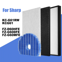 샤오미 공기청정기 공기살균기 필터 호환 fz-d60hfe fz-g60dfe 가습 탄소, 4필터