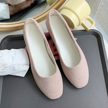 몬드스팟 1cm 여성 파스텔 컬러 단화 로퍼 플랫 핑크 (DM1031)