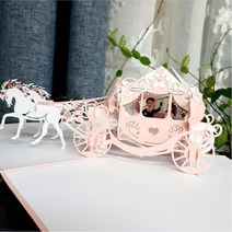 이음드림 3D 입체팝업 크리스마스카드, 화이트, 1개