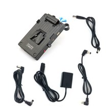 V 마운트 플레이트 전원 공급 장치 C 타입 D-탭 USB DC 15mm 로드 클램프 FW50 더미 배터리 소니 A7 A7R A7S II A6500 A6400, 한개옵션0