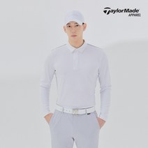 남성 니트 패치 하이브리드 카라 티셔츠 TMTYL1142-100