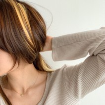 블루씨티 2쌍 세트 2배 숱이 많은 솜브레 스트레이트 브릿지 헤어피스, 백금발(2PCS), 2개