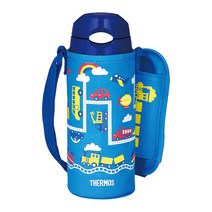 써모스 빨대 보온병 400ml 진공 단열 경량 물통 보냉병 FHL-402F BL-N