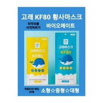 KF80 중형 고래마스크 대형/중형/소형 숨쉬기편한 부드러운 고급순면 국내원단 4중구조필터 피부저자극 미세먼지 바이오셀프케어 황사마스크 친환경파우치 개별포장 100매 당일무료배송, 대형(100매)