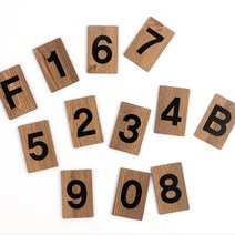 층수 표시용 우드문자 층별안내, 6