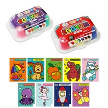 [삼진] 에그톡 크레파스 6컬러, 해피6컬러