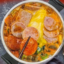의정부식 즉석 부대찌개 밀키트 1kg 3~4인용 캠핑 자취 사골육수 햄폭탄 간편 요리, 1개