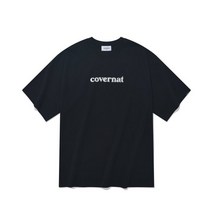 COVERNAT 클립 로고 티셔츠 블랙