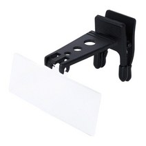 확대경 디지털현미경 광학현미경 1.5X 2.5X 3.5X 교체 가능한 렌즈 루페 가까운 작업 돋보기 독서 안경 클립 온 유리, [01] Black