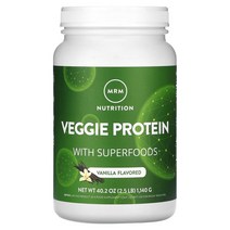 MRM Nutrition 식물성 프로틴 with 슈퍼푸드 바닐라 1140g, 1병