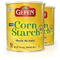 Gefen Corn Starch 100% Pure 16oz Resealable Lid (2 Pack Total 2 Lbs) Gluten Free Thickener Just, 1
