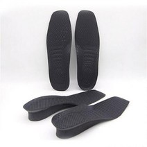 여성 바이오 키높이 1cm 지압 기본 깔창 검정