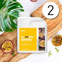 (흥국에프앤비)맘스리얼베이스패션후르츠1kg 2개