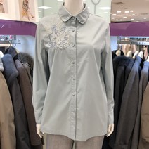 [모라도] 자수 디테일 언발란스드 셔츠 MIS1BL400