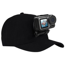 패션 야구 모자 캡 W/ J-후크 버클 마운트 나사 DJI Osmo HERO/6/5 야외 소품용 Go Pro 악세사리, 02 Black
